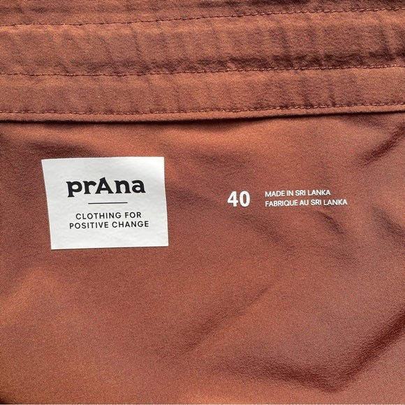 Men’s Prana Riveter Summer Beach Swimming Boardshorts Size 40 Rust 7” - Picture 7 of 10